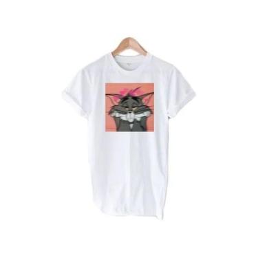 Imagem de Camiseta Masculina Com Estampa Tom E Jerry Gato Rato Tumblr Love Coraç
