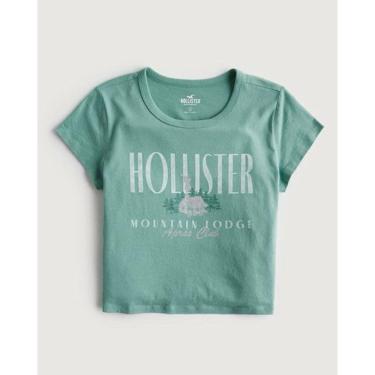 Camiseta hollister feminina: Encontre Promoções e o Menor Preço No Zoom