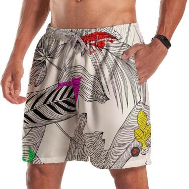 Imagem de Short Bermuda Floral Plants 3-Masculino