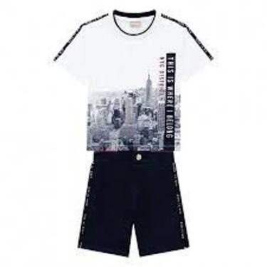 Imagem de Conjunto Infantil Masculino Camiseta + Bermuda Milon 13461