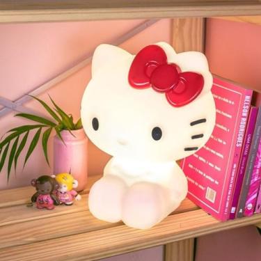Imagem de Luminária Abajur Hello Kitty Decoração Quarto Feminino Infantil  - Tap