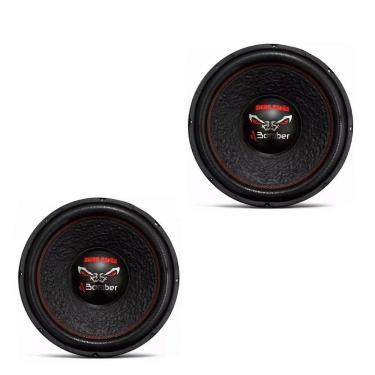 Imagem de Par Alto Falante Subwoofer Bomber Bicho Papão 15 Pol 2000w Rms 2+2 Ohms