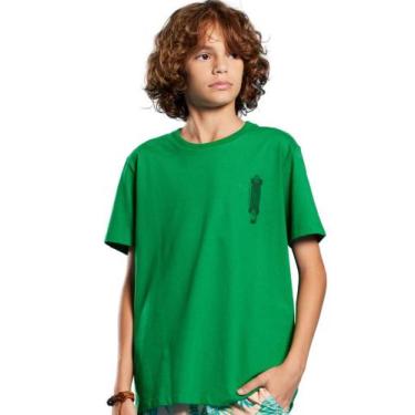 Imagem de Camiseta Verde Skate Board Infantil Banana Danger