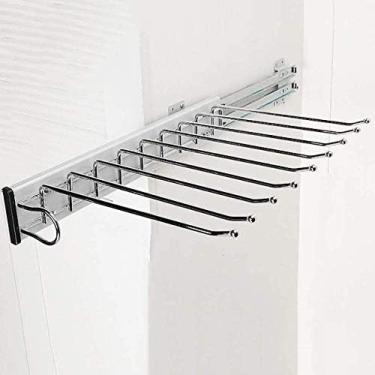 Imagem de Puxar Calças Cabide Rack Comprimento 46cm Calças Rack Lateral Montado Jeans Rack Para Profundidade 47cm Guarda-roupa Contém Cerca De 9 Itens Organizador Rack,Bonny369