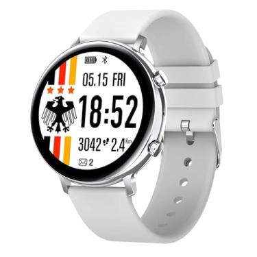 Imagem de ECG PPG Smart Watch Mulheres Homens IP68 À Prova D 'Água Monitor de Freqüência Cardíaca Bluetooth Chamada Smartwatch (Color : Gray)