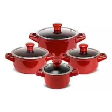 Imagem de Jogo De Panelas Em Cerâmica Duo Com 4 peças Ceraflame Chocolate