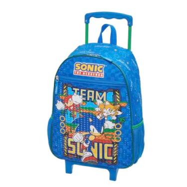 Imagem de Mochila Escolar, Infantil, com Rodinha, Sonic Squad - Pacific