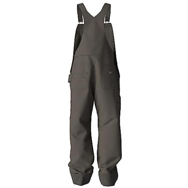 Imagem de Dickies Babador masculino Tradebuilt revestido de cera de lona dupla frontal, Musgo, M Alto