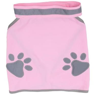 Imagem de SEWOART colete reflexivo para animais de estimação arnês para cães reflexivo vestido de capa de chuva para cachorro roupas de cachorro tops coletes de segurança para cães rosa