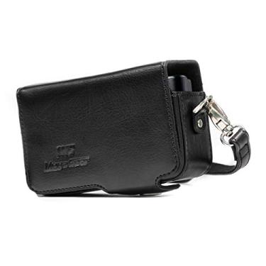 Imagem de MegaGear Capa de couro para câmera com alça compatível com Canon PowerShot SX740 HS, SX730 HS, preta