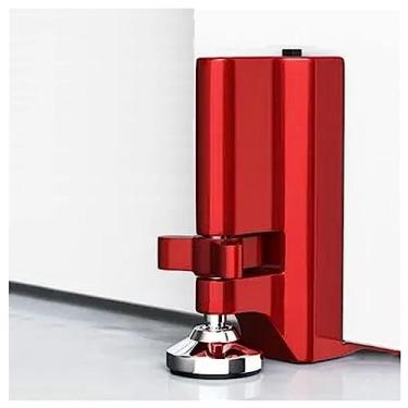 Imagem de Alarme de parada de porta, jammer portátil com trava de porta, alarme portátil, para viagem, porta de segurança, alarme de parada de porta para mulheres viajando apartamento familiar, vermelho