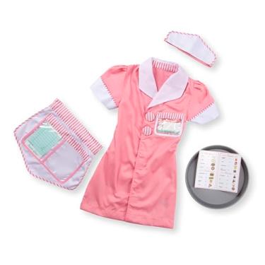Imagem de Melissa & Doug Waitress Role Play Costume Set (Frustration-Free Packaging, 7 Pieces)