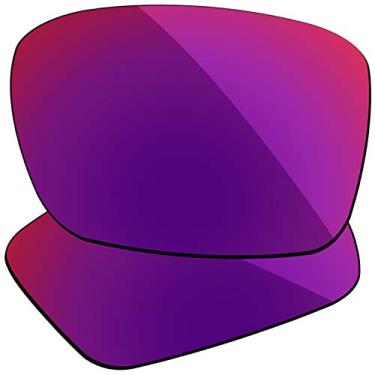 Imagem de Firtox Lentes polarizadas de substituição compatíveis com óculos de sol Oakley TwoFace OO9189 - vermelho fantasma