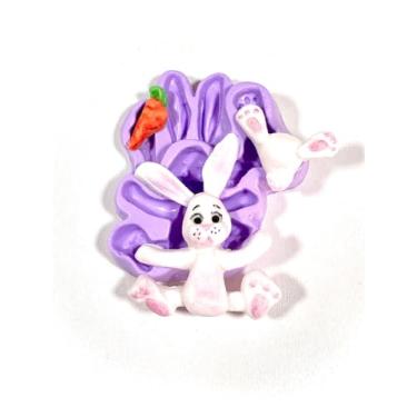 Imagem de Confeitaria dos moldes, F180 MOLDE DE SILICONE COELHO 3D CONFEITARIA BISCUIT