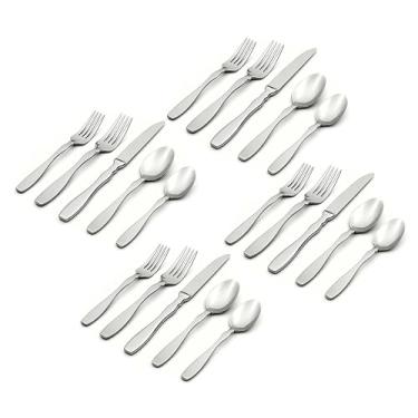 Imagem de Oneida Conjunto de talheres Figura 20 peças, serviço para 4, aço inoxidável 18/0, conjunto de talheres, B282020AL20