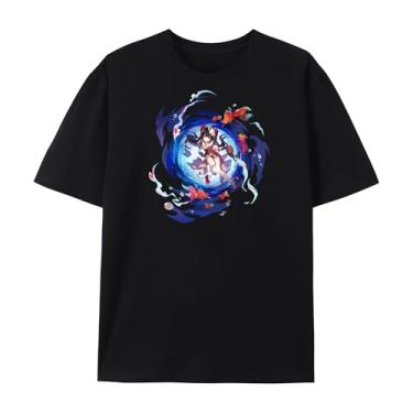 Imagem de Honkai: Camiseta pesada Star Rail, camiseta KAFKA, camiseta gráfica KAFKA Honkai: camiseta Star Rail Fan Made para mulheres e homens, Brilho, G