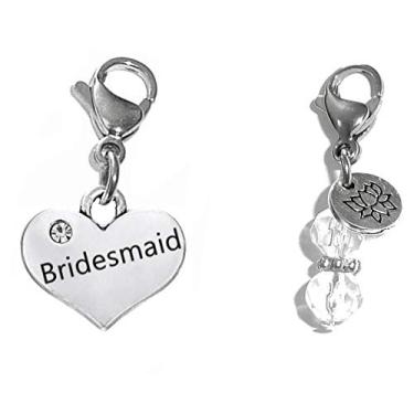 Imagem de Pingente de encaixe, construa sua própria pulseira, bolsa, bolsa, mensagem, inspirador, chaveiro, puxador com zíper, joias, Metal