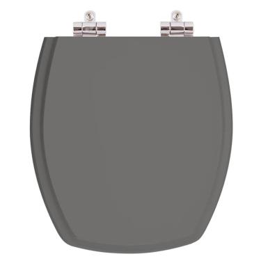 Imagem de Assento Sanitario Poliester Com Amortecedor Thema Cinza Ambar Para Vaso Incepa