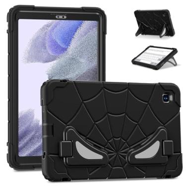 Imagem de FONREST Capa infantil robusta para Samsung Galaxy Tab A7 Lite (SM-T225/T220) 2021 22.1 cm à prova de choque PC à prova de choque + capa armadura híbrida de silicone resistente com suporte duplo para