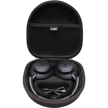 Imagem de LTGEM Capa rígida para fones de ouvido Anker Soundcore Space Q45/Q35 com cancelamento de ruído adaptável – Bolsa protetora de armazenamento para transporte (preto)
