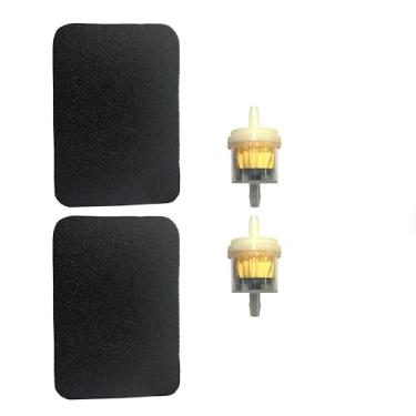Imagem de Pacote com 2 filtros de ar com filtro de combustível substituto para Honda GX160 GX200 GC160 Gerador EB2200X EB2500XK1 EM1600X EM1800X EM1800XK1 EM2200X EM2500XK1 Elemento de purificador de ar