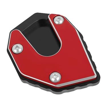 Imagem de CHIFUN Placa de extensão do suporte lateral da almofada ampliadora compatível com Honda CBR650F CB650F 2014-2018/ CBR650R CB650R 2018-2020/CB500F CB500X NC700D (vermelho)