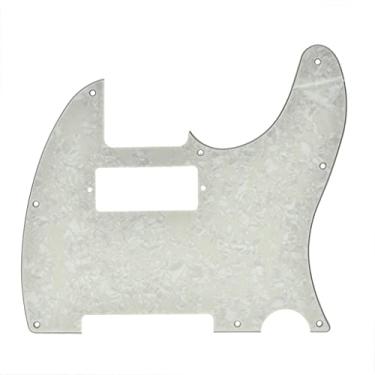 Imagem de KAISH Tele Style Pickguard Guitar Pick Guard Scratch Plate com mini orifício para captador Humbucker para Tele/Telecaster Pérola envelhecida