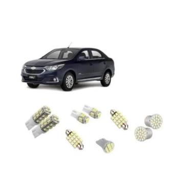 Imagem de Kit Lâmpadas Led Pingo Teto Placa Re Novo Cobalt 2015 Gm - Blue Lion