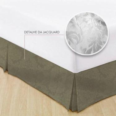 Imagem de Saia Para Cama Box Casal Jacquard Admirare, Fendi