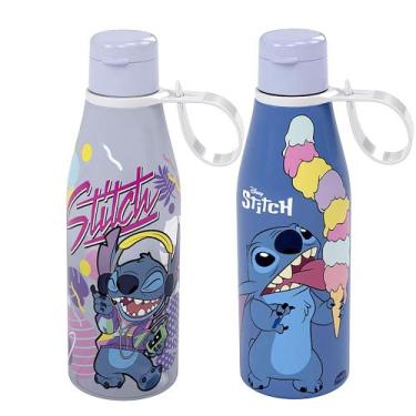 Imagem de Kit 2 Garrafas Abre fácil Stitch Infantil 530ml Original - Plasútil, G