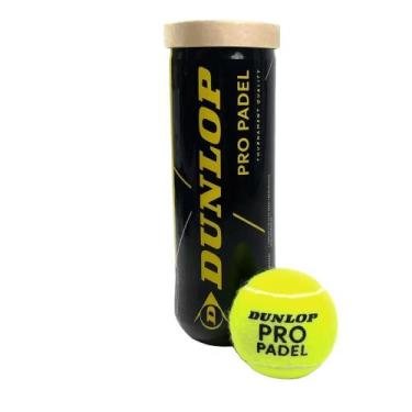 Imagem de Bola de Padel Dunlop Pro Padel - Tubo c/ 3 Bolas