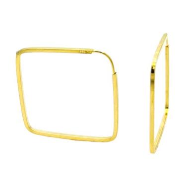 Imagem de Brinco de ouro 18k Argola 2,3Cm - Elegancy Joias