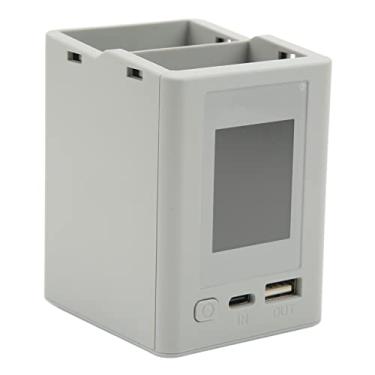 Imagem de Carregador de Bateria Drone, 2 Modos de Carregamento, Carregador de Bateria LCD USB de Plástico para Mini 3 Drones, Cinza