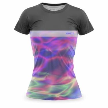Imagem de Camisa Tshirt Feminina Academia Caminhada Protecao UV ante odor Baby L