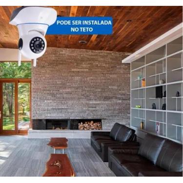 Imagem de Câmera Ip Sem Fio Wifi, Com áudio, Grava em Cartão Sd, com 3 Antenas e
