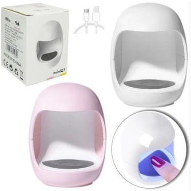 Imagem de Mini Cabine Secadora de Unhas Portatil com 3 Leds 6W + Temporizador e 