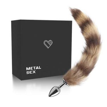 Imagem de Plug Anal Butt Cat com Cauda em Pelúcia - Cromado - A Sós