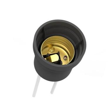 Imagem de Kit 3 Soquete Bocal Porta Lâmpada Pendente E27 Rabicho Receptáculo - E