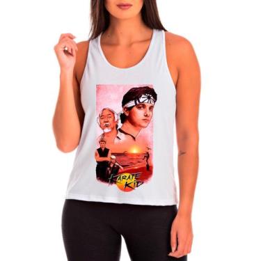 Imagem de Regata Feminina Branca Cobra Kai 07 - DESIGN CAMISETAS, Branco, G