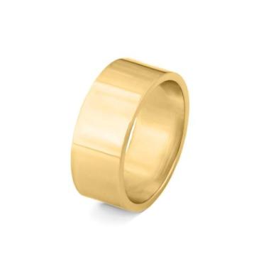 Imagem de Aliança Ishizaki 8 mm Reta Ouro 18K - Ishizaki Alianças, Amarelo, 16