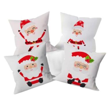Imagem de Kit 4 Capas de Almofadas Natalinas Decoração - Gabi Flor Confecções, N