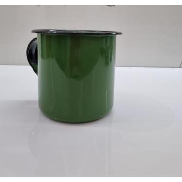 Imagem de 01 Caneca Esmaltada Ágata Original 350ml Cor Verde Postagem Rápida - M