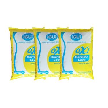 Imagem de Kit 3 Pacotes de Barrilha 2kg para Piscinas - OXI iGUi