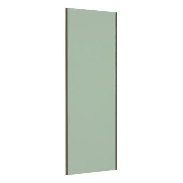 Imagem de Porta De Correr 80cm Puxador Inox E Kit Ferragem Verde Jade
