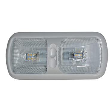 Imagem de Diamond Group by Valterra 12 V Double Incandescente Luz de substituição para cúpula de substituição, Eurostyle com interruptor de 3 vias, 12 x 28 cm, 40 W, instalação de 2 fios (1 pacote) - DG71251VP