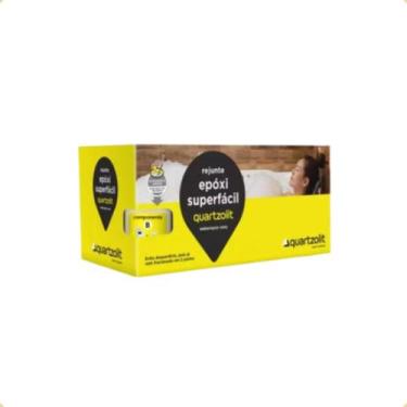Imagem de Rejunte Epóxi Super Fácil 1kg Quartzolit Cores, Preto Grafite