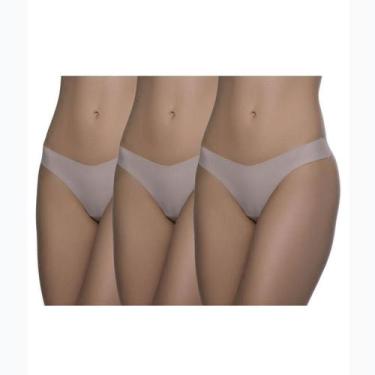 Imagem de Kit com 3 Calcinhas Fio Dental BR Lingerie 1148 Chocolate , M, Chocola