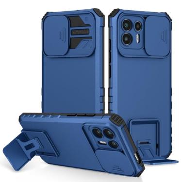 Imagem de Vokuha Capa para Moto G50 5G, Motorola G50 5G XT2149-1 com suporte para lente de câmera deslizante de grau militar, capa protetora à prova de choque para Motorola Moto G50 5G azul