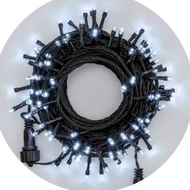 Imagem de Pisca Pisca LED 100 Leds Fio Verde Luz Branca Arvore Natal - Bela Flor