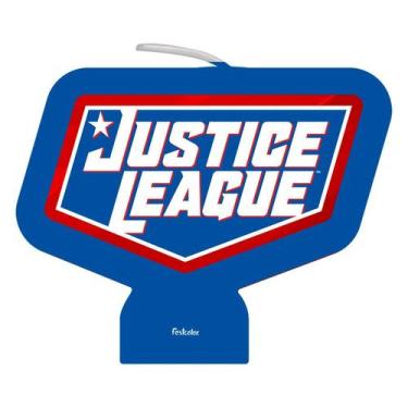 Imagem de Vela Plana Adesivada - Liga da Justiça - 1 unidade - Festcolor - Rizzo